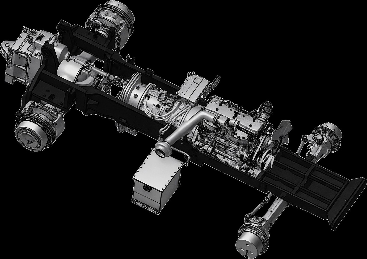 EVCT power-split drivetrain