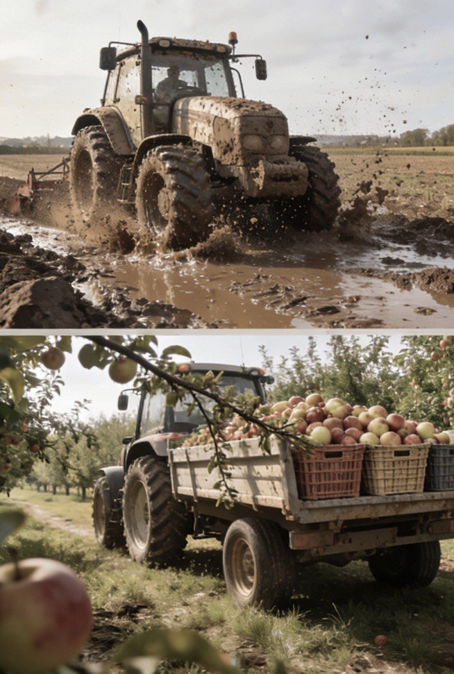 Tractor supporting orchard and facility agriculture