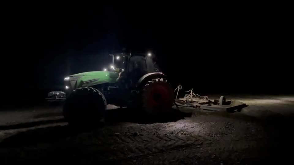 Night tillage operation
