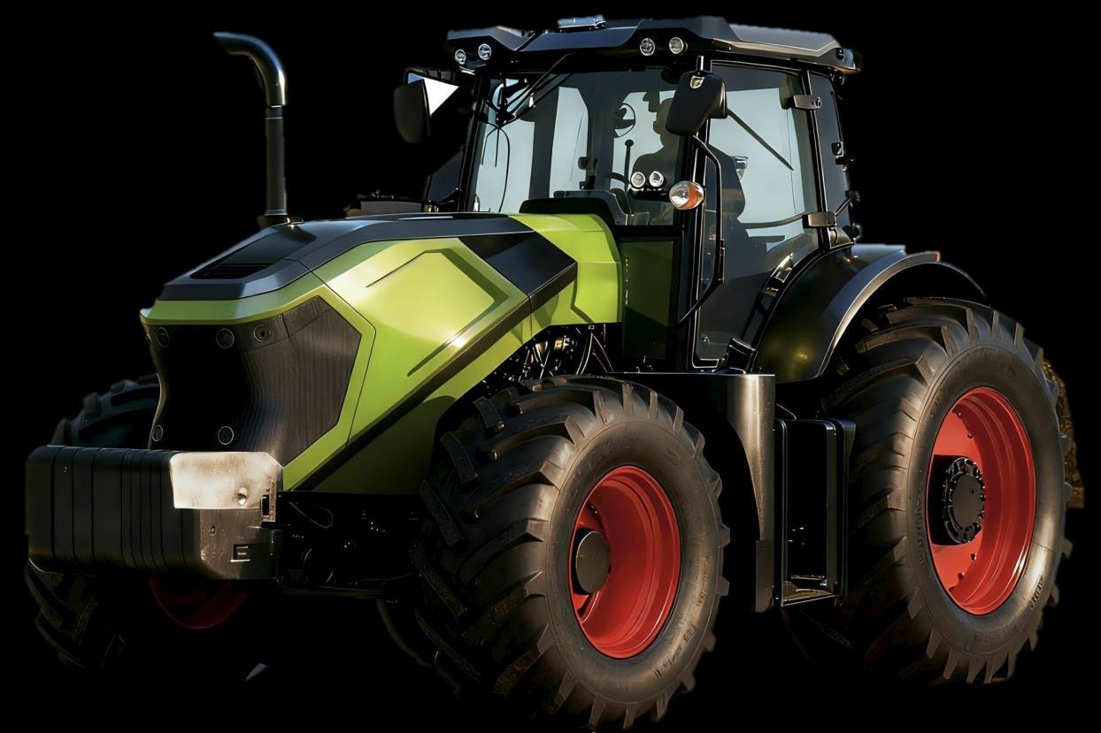 FAVO high-power hybrid tractor studio render